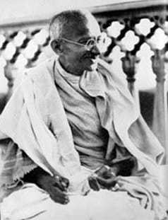 Gandhi at Allahabad in 1931.