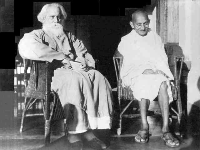 Tagore and Gandhi. February 1940.