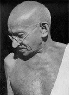 Gandhi at Sevagram. August 1944.
