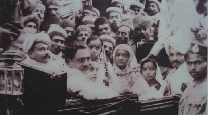 Rare photograph of Gandhiji