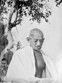 Gandhi at a Prayer meeting. 1947.