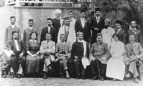 During the visit of Gopal Krishna Gokhale to South Africa, Durban, October 1912.
