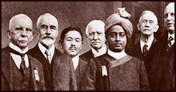 Paramahansa Yogananda and other delegates to Congress of Religious Liberals, Boston, 1920