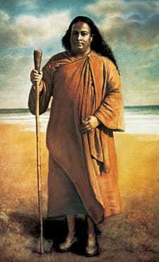 Painting of Paramahansa Yogananda in India